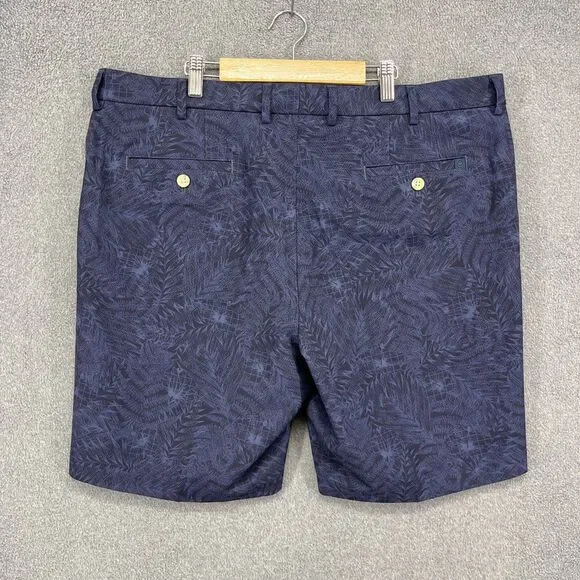 Peter Millar‎ Crown Sport Shorts Mens 38 Floral Blue golf chino pants
